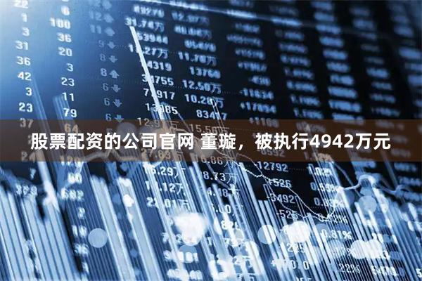 股票配资的公司官网 董璇，被执行4942万元